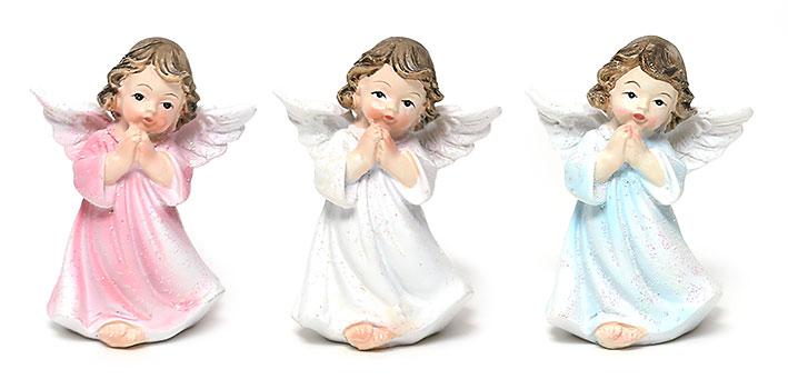 Декоративна статуетка Ангел 7см, 3 види, в упаковці 12 шт. 492-A23