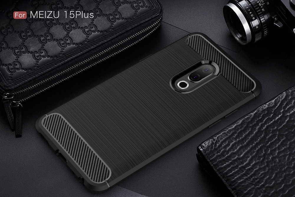 

TPU чехол накладка Urban для Meizu M15 Plus (4 цветов) чёрный