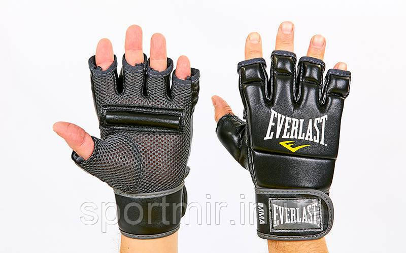 

Перчатки для смешанных единоборств MMA PU EVERLAST 4402B (р-р L, черный)