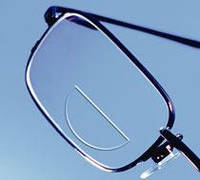 Біфокальні лінзи для окулярів з покриттям і без, фото 1