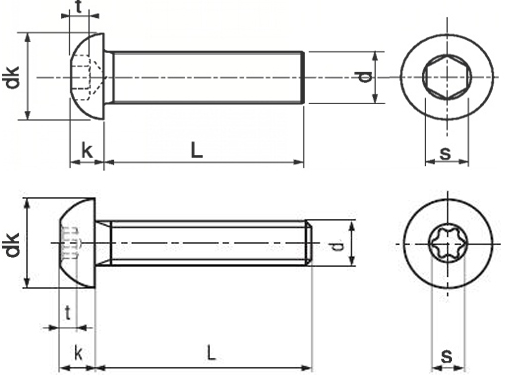 Iso 7380 чертеж