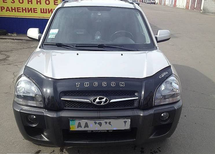 

Hyundai Tucson Дефлектор капота мухобойка на для HYUNDAI ХУНДАЙ Хендай Tucson 2004-2015