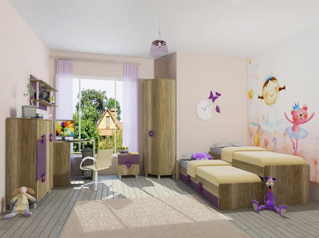Детская комната Hobby (Дуб каньон / Виола)