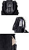 Женский рюкзак с кожзама черный, фото 5