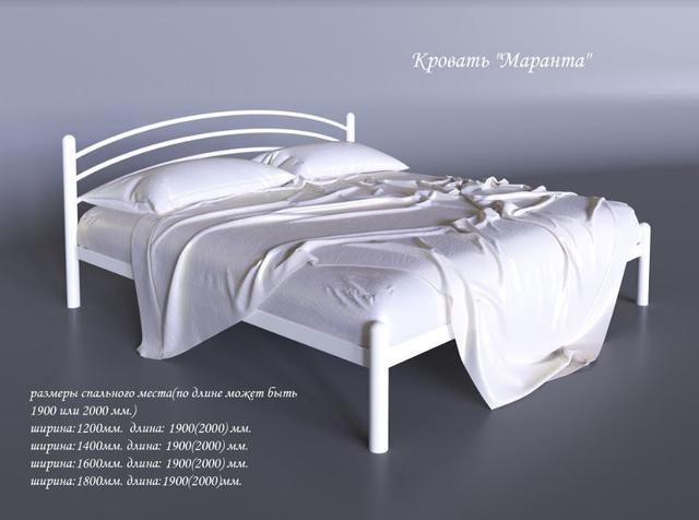 Кровать двуспальная Маранта (размеры)