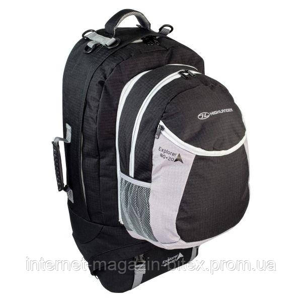 

Рюкзак туристический Highlander Explorer Ruckcase 80+20 Black