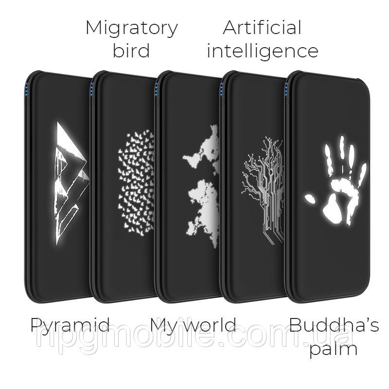 

PowerBank с беспроводной зарядкой HOCO J10 Glowing QI Wireless Charger buddha’s Palm 10000 mAh