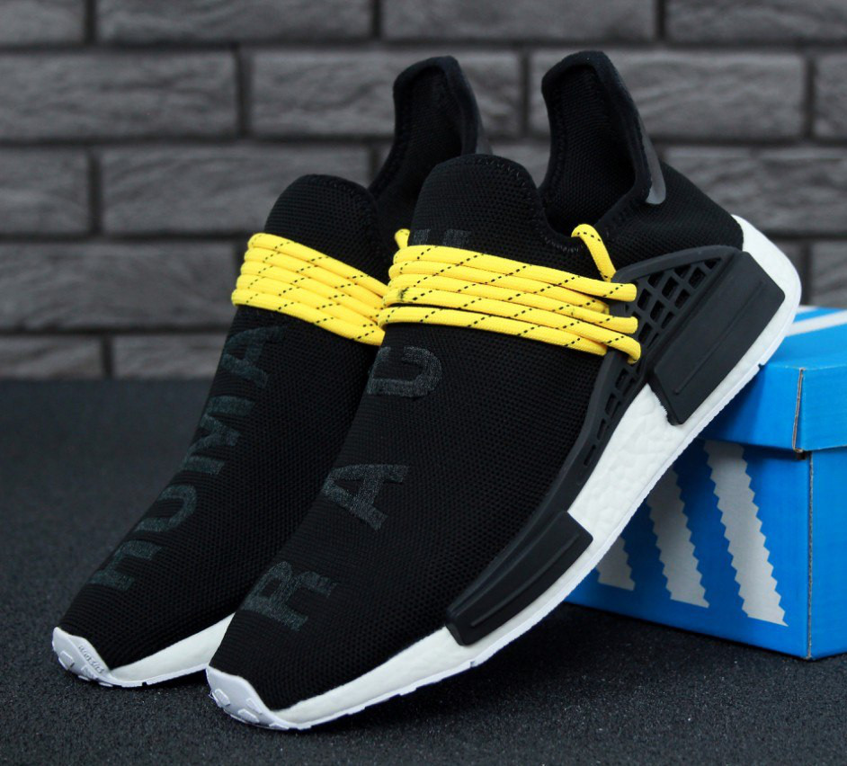 

Кроссовки в стиле Adidas x Pharrell Williams Human Race NMD Trail Black мужские 43, Черные