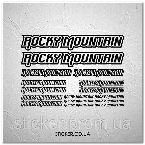 

Набор наклеек на велосипед "ROCKY MOUNTAIN", наклейки на раму.