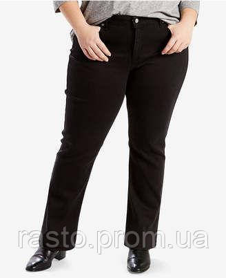 

Женские черные джинсы LEVIS classic straight W34, W36 L30 прямые штанины высокая посадка утяжка