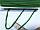 Тасьма декоративна з помпонами тонка 6-7 мм, зелена, фото 2