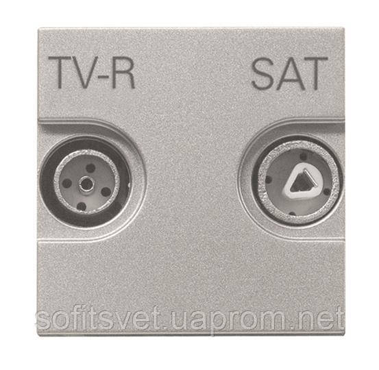 Розетка TV-R-SAT одиночная ABB Zenit серебряный, N2251.3 PL