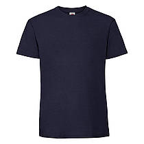 Чоловіча футболка щільна м'яка Темно-синя Fruit of the loom 61-422-32 XXL