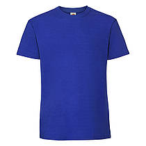 Чоловіча футболка щільна м'яка Яскраво-синя Fruit of the loom 61-422-51 S
