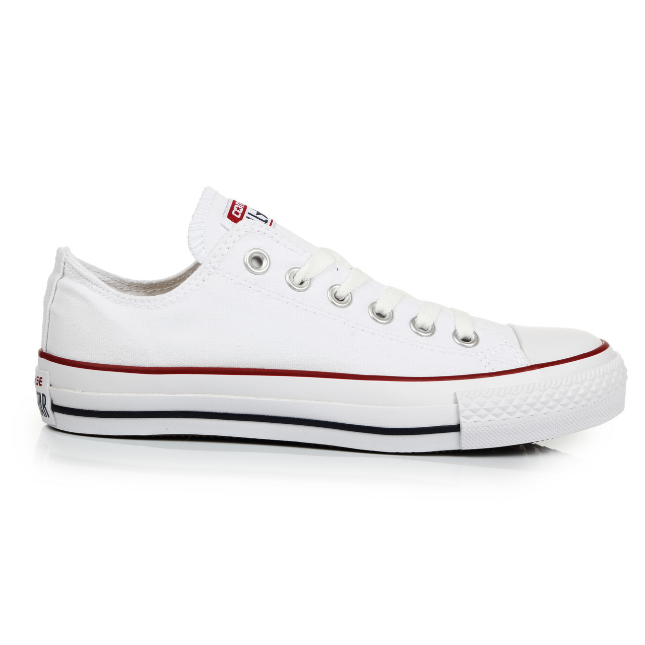 

Кеды мужские Converse All Star - белые, низкие, в стиле Конвеср, материал - хлопок, код U-0107 41, Белый