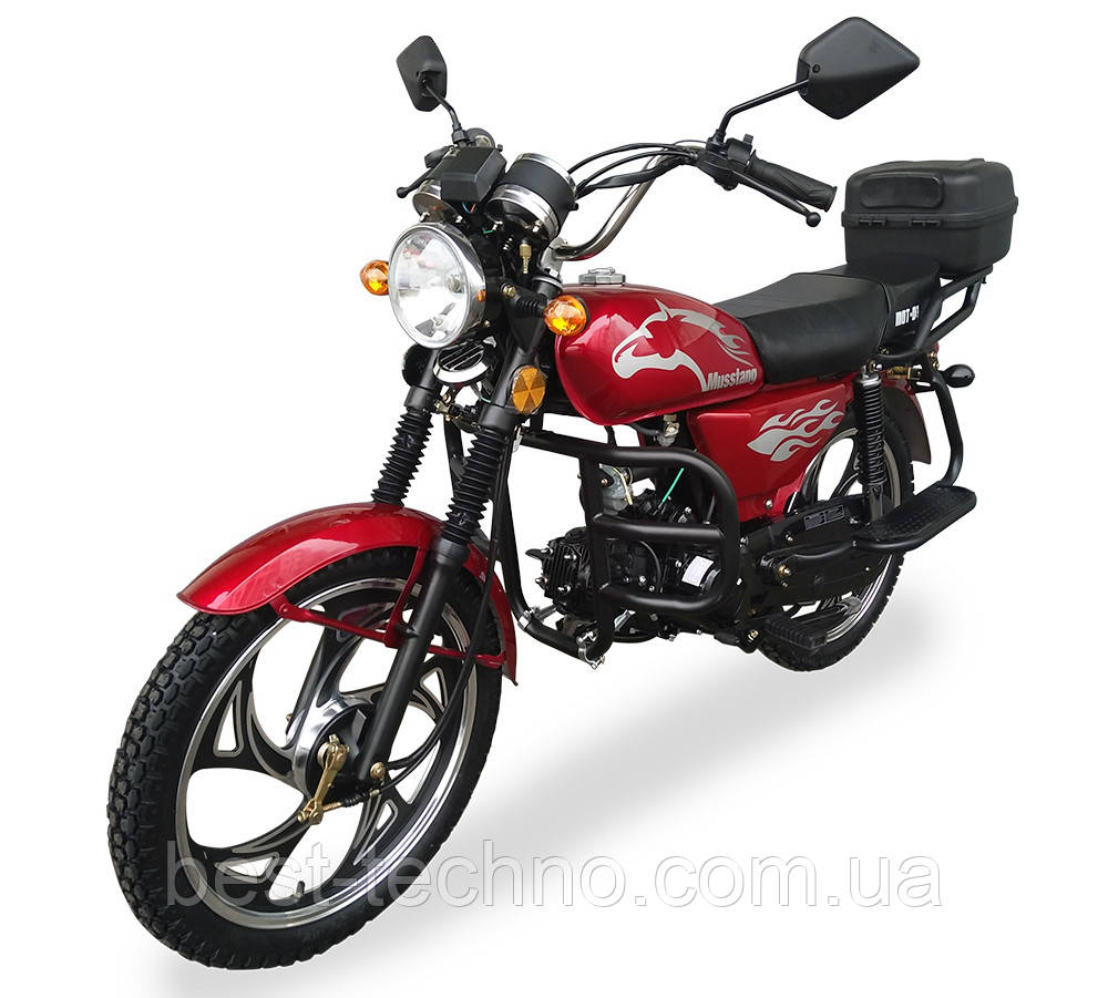 Мотоцикл Musstang Alfa MT110-2 red красный