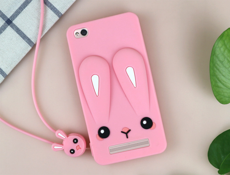 Чехол Funny-Bunny 3D для Xiaomi Redmi 3 Бампер резиновый розовыйНет в наличии