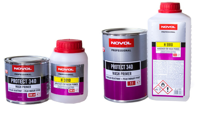 Грунт кислотный Novol PROTECT 340 Wash Primer с отвердителем