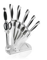 Набір італійських кухонних ножів на підставці. Набір ножів 8 предметів "Giakoma", фото 1