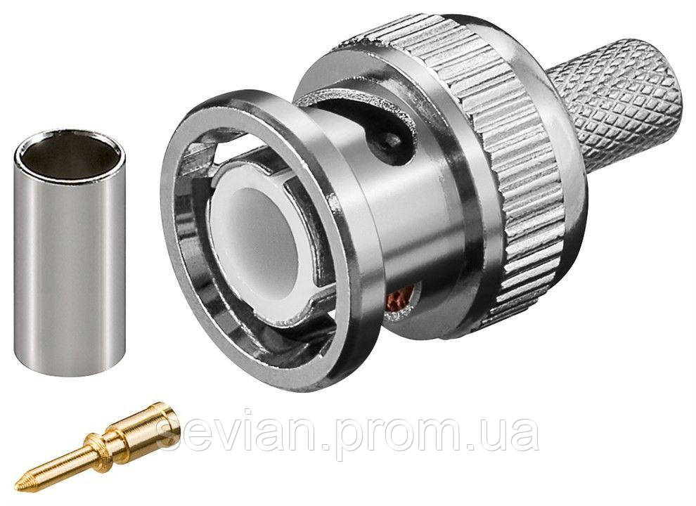 

Штекер FreeEnd-BNC/75ohm Goobay /M конектор обжимний RG59/U Gold 5 шт (75.01.1334x5)