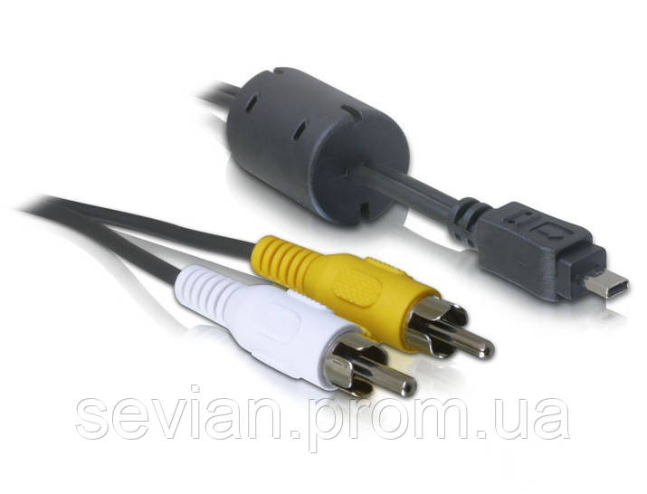 

Кабель аудіо-адаптер USB2.0 mini 8p-RCAx2 M/M 1.8 м Delock Nikon-camera D=3.0мм Ferrite Черный(70.08.2381)