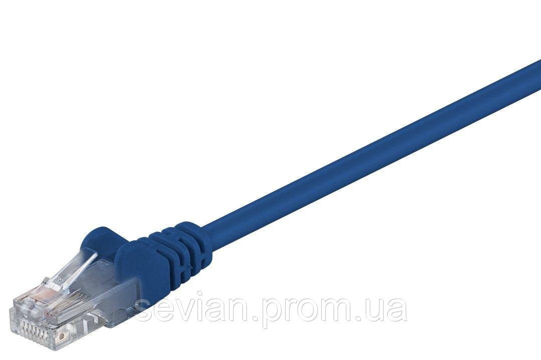 

Патч-корд неекранований RJ45 UTP5e 10 м Goobay patch AWG28 D=4.5мм Gold Protect Синий(75.06.8345)