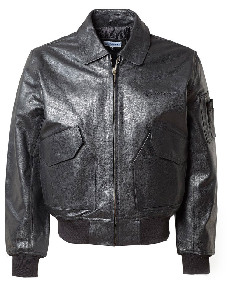 Кожаная куртка Boeing Cwu 45/p Leather Bomber Jacket (черная)