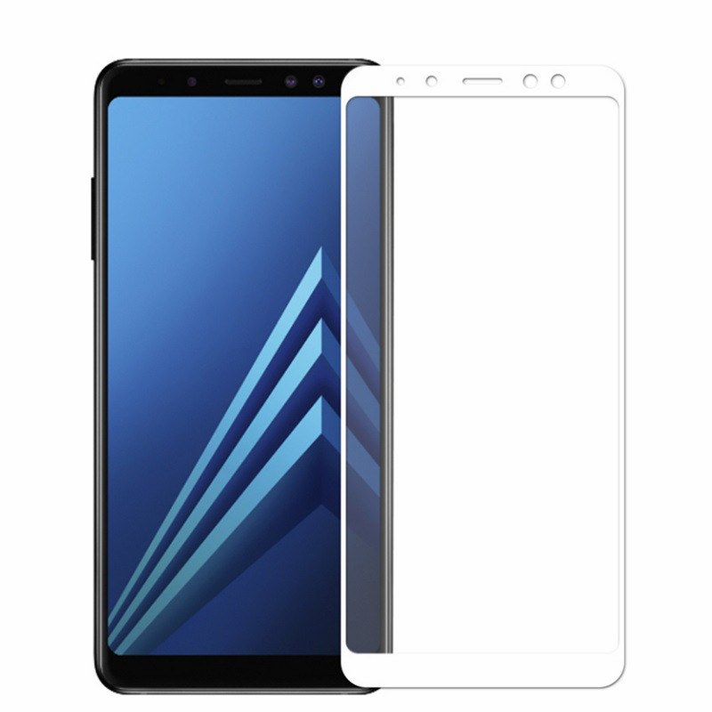 

Защитное стекло для Samsung Galaxy A8 Plus (2018) (3 цвета) белый