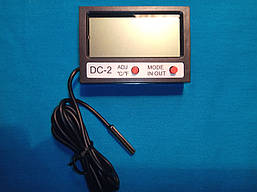 Электронный термометр на две температуры DC-2 с выносным датчиком и часами