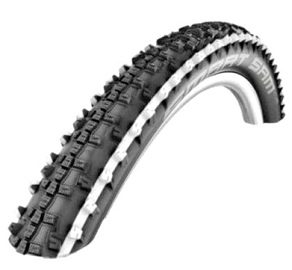 

Велопокрышка Schwalbe Smart Sam Performance Addix 26x2,25 с белой полосой