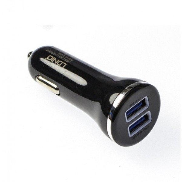 

Автомобильная зарядка Ldnio DL-C23 c Lightning USB (2USB, 3.1A)