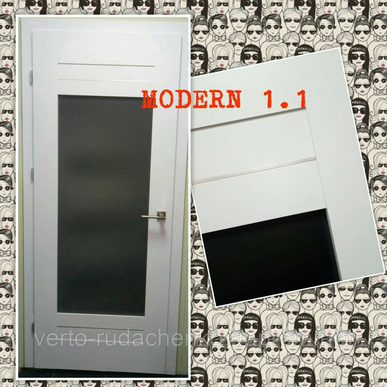 Двери Verto Модерн 1.1 в цвете Белый "Резист"