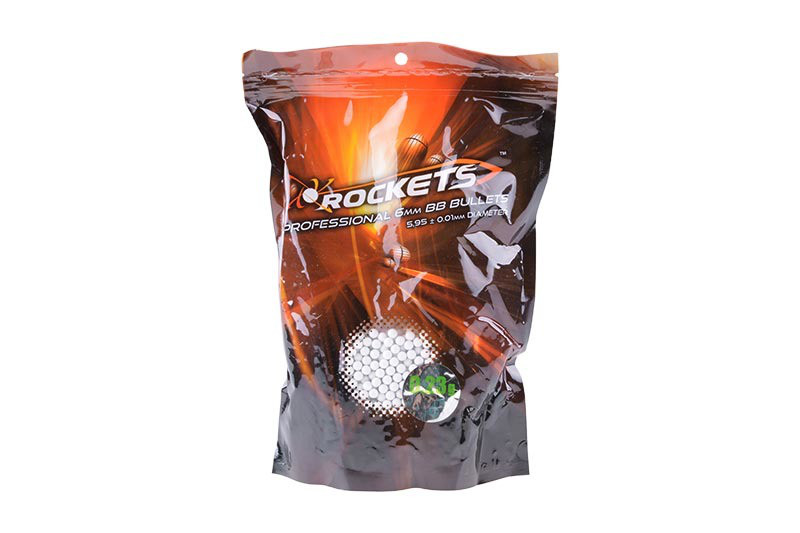 

Страйкбольные шары Rockets Professional – 0.23g -2200шт- 0.5kg (для страйкбола), Белый