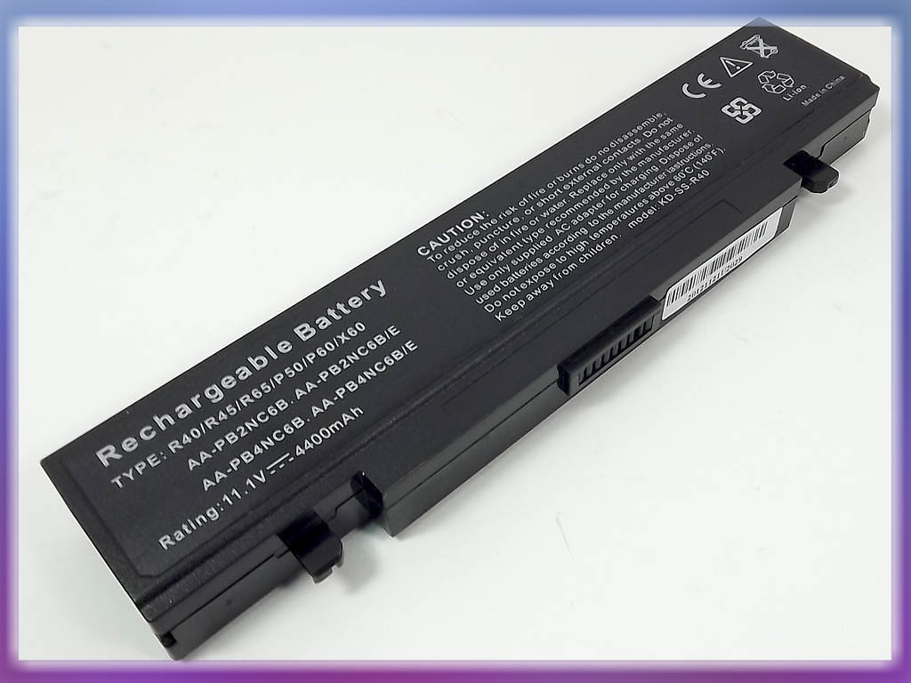 Батарея для SAMSUNG R40 (PB4NC6B, PB6NC6B) (10.8V 4400mAh).