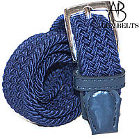 Ремень детский плетёнка-резинка (синий) Арт.:RDPR0011-25