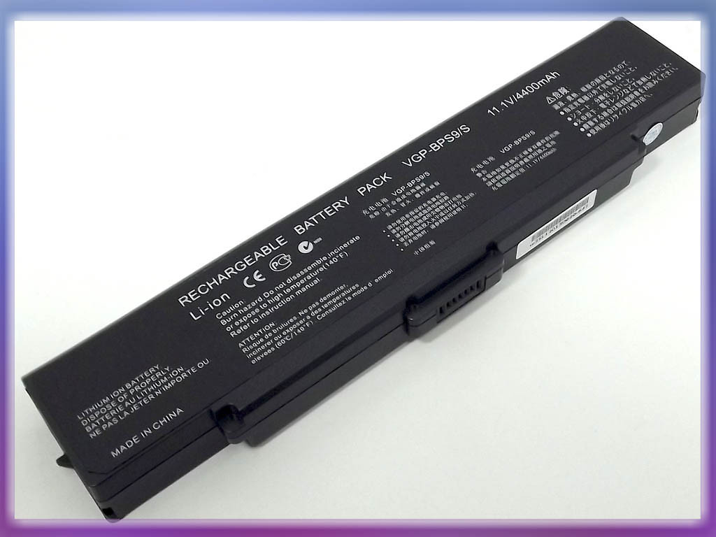 Батарея для SONY VGN-AR VGP-BPL9, VGP-BPS9, VGP-BPS9A (VGP-BPS9) (10.8