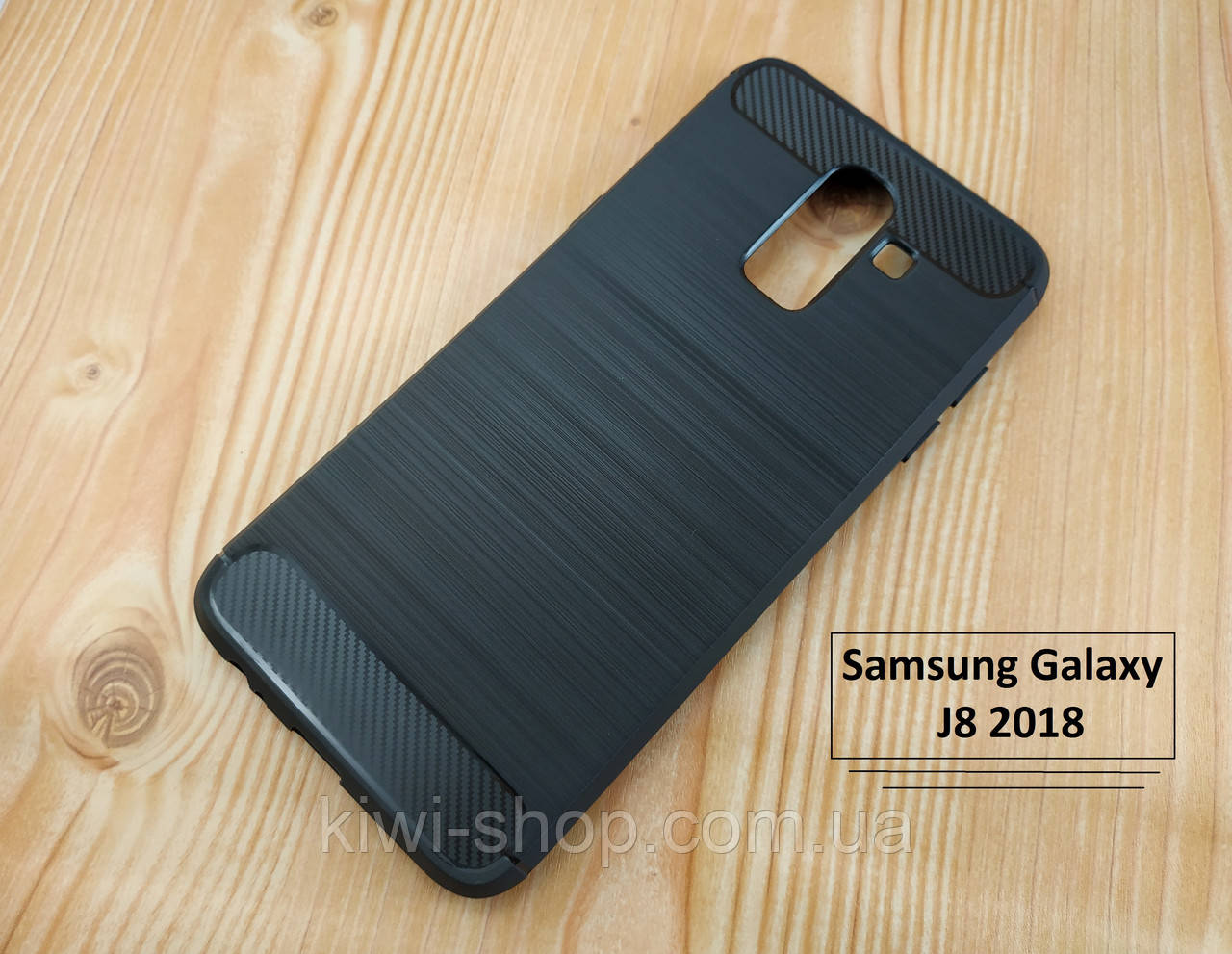 

Черный противоударный бронированный чехол бампер для Samsung Galaxy J8 (2018) J810