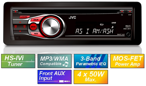

Автомагнитола Автомагнитола CD/MP3 JVC KD-R317EE