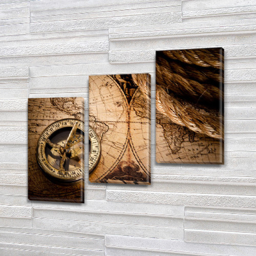 

Модульные триптих картины, на ПВХ ткани, 100х110 см, (70x35-3)