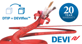 Нагревательный двухжильный кабель DEVIflex 18T 0,9 кв.м, фото 3