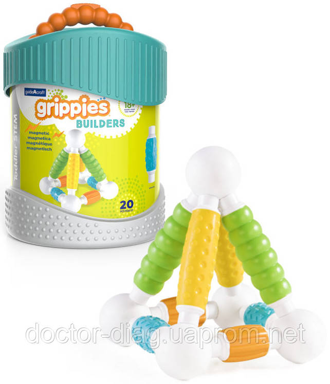 

Guidecraft Конструктор Guidecraft Grippies Builders, 20 деталей (G8311)