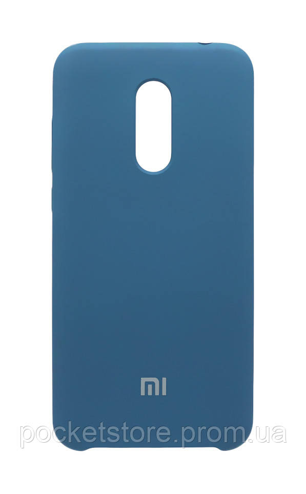 

Чохол силіконовий Silicone Cover для Xiaomi Redmi 5 Plus Azure Gray, Голубой