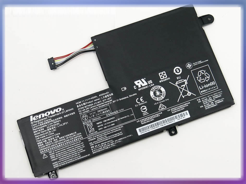 Батарея для Lenovo 500-14ISK (L14M3P21) (11.1V 4050mAh 45W)