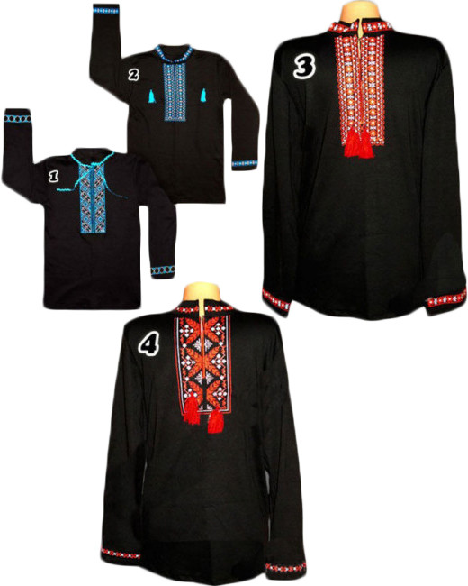 

Черная рубашка вышиванка для мальчика, подростка, интерлок. р.р.42-58 60