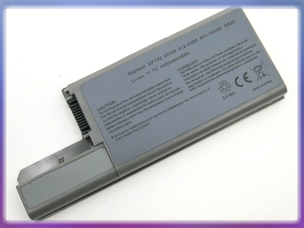 Аккумулятор для Dell Latitude D820 (CF623, WN979) (11.1V 4800mAh). Gra