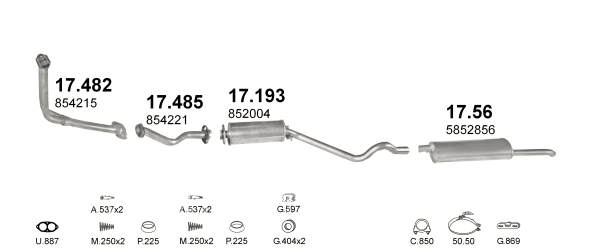 

Глушитель OPEL KADETT E 1.7 D (1699 см3) дизель (1989 - 1991 гг) седан (Опель Кадетт)