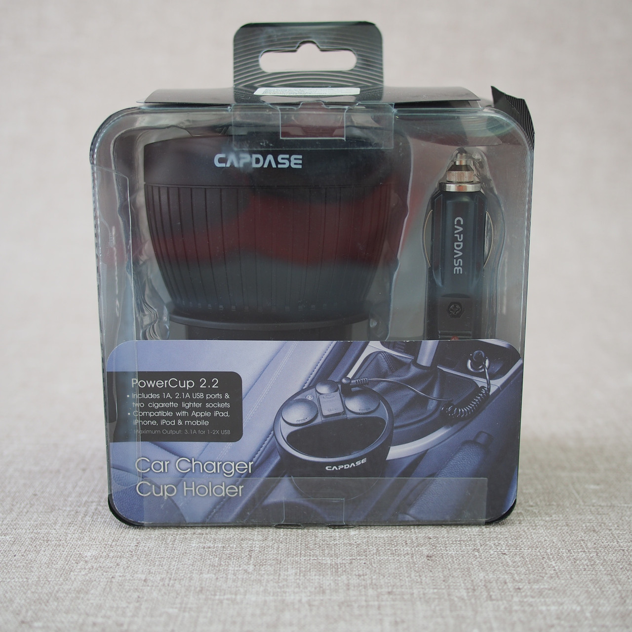 АЗУ без кабеля | USB Car Charger З у автомобильное Capdase PowerCup 2.2 black 3.1A