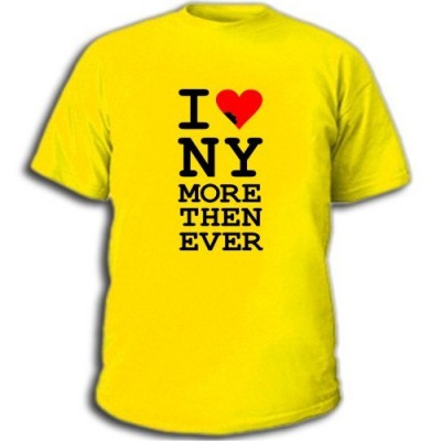 

Футболки с прикольными надписями «I love NY more that ever»