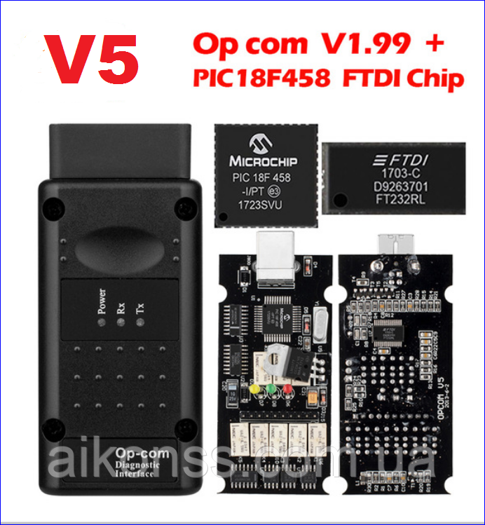 V5 Russ OPCOM v1.99 USB чип PIC18F458 сканер диагностики OPEL . Топ качество А++++