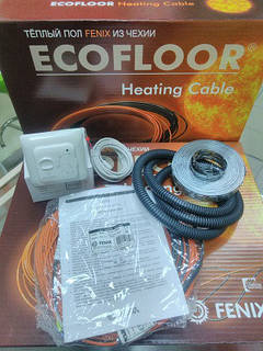 Нагрівальний кабель 24м 420Вт Fenix Ecofloor (Чехія) ADSV18 електрична тепла підлога